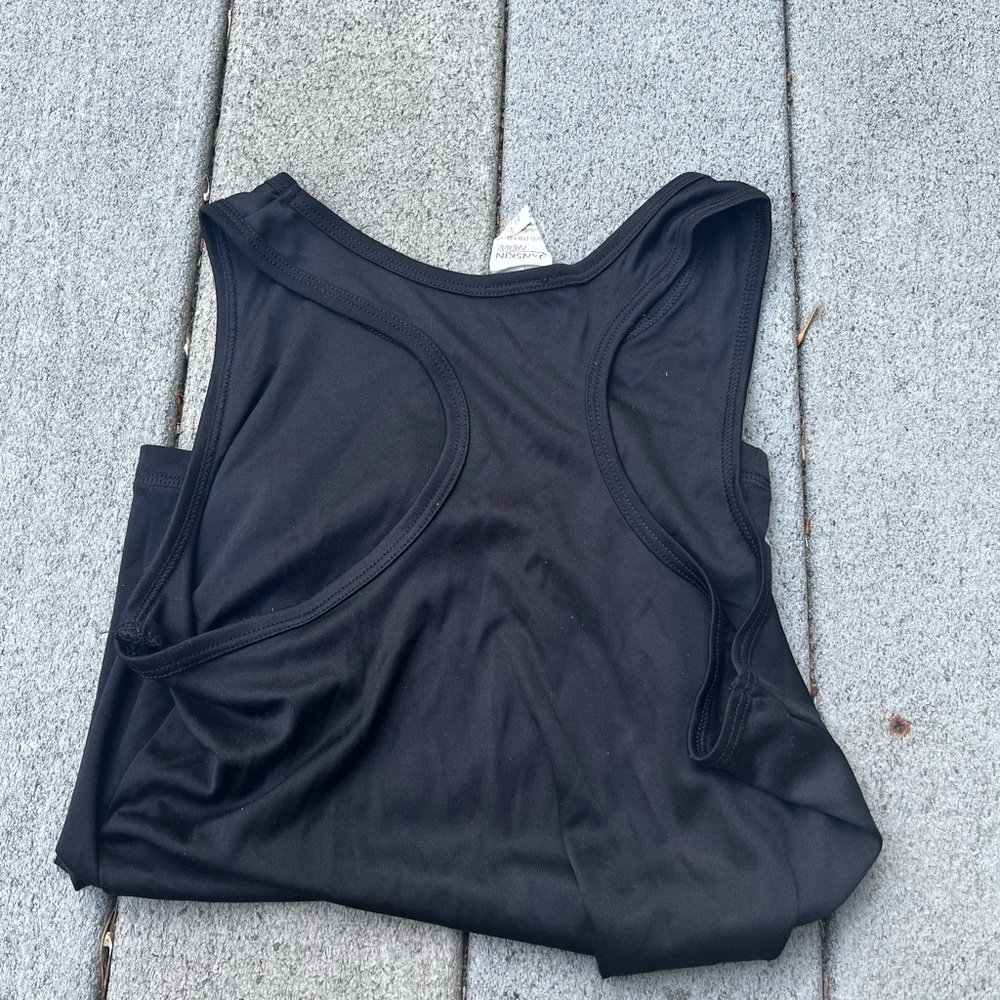 Black Racerback Athletic Tank Top -danskin